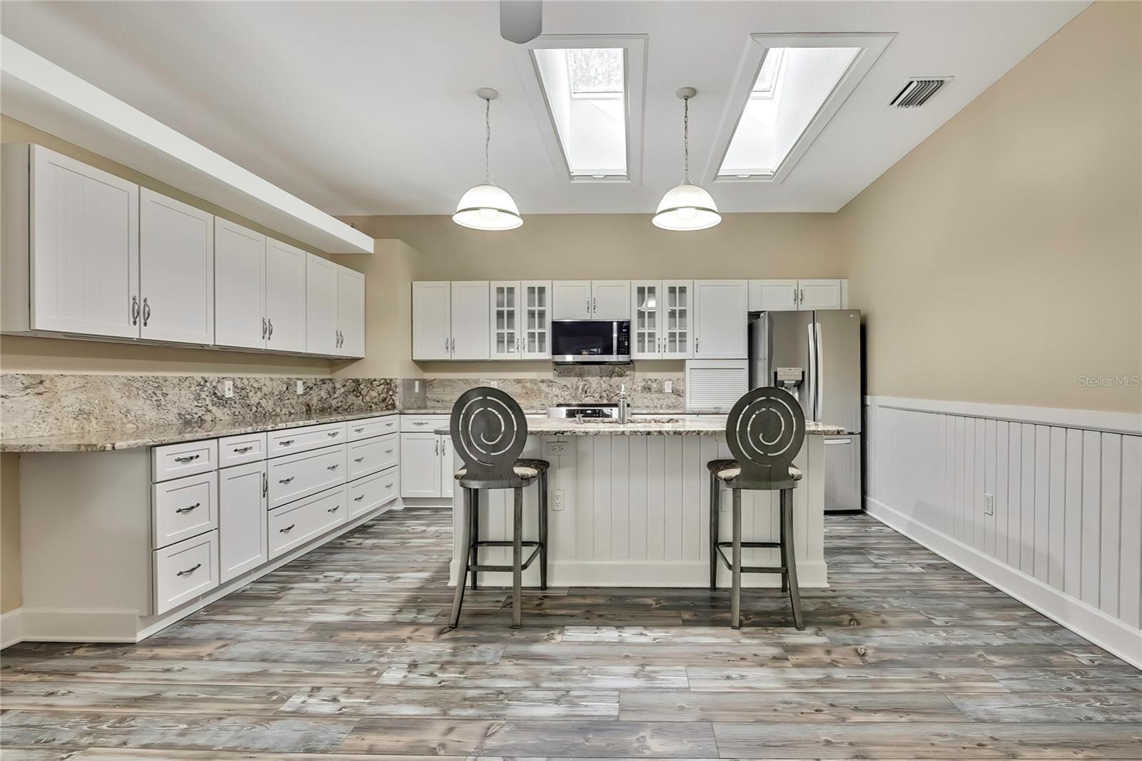 Kitchen with Skylights