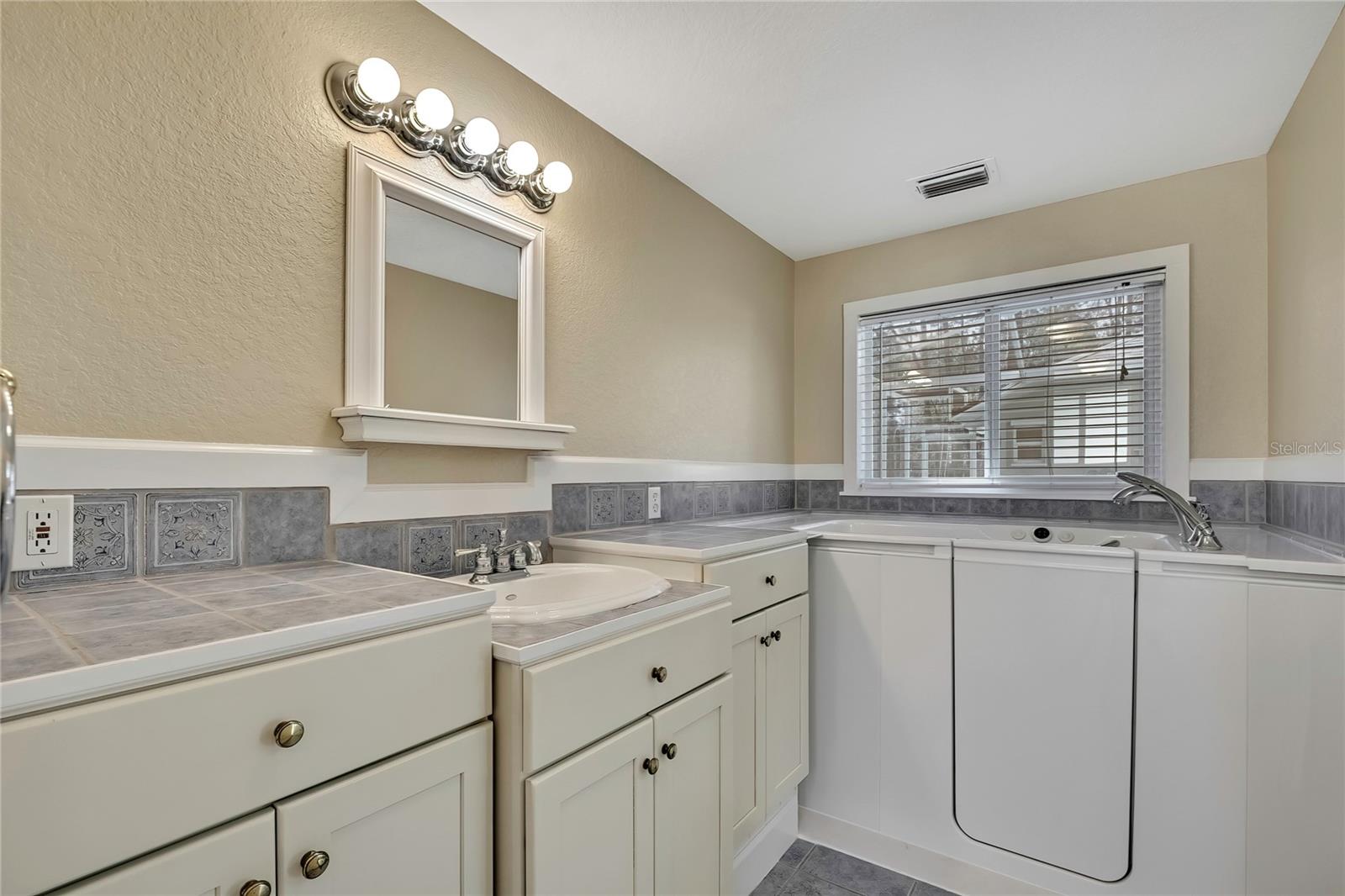 Master Bath with Walk-In Tub