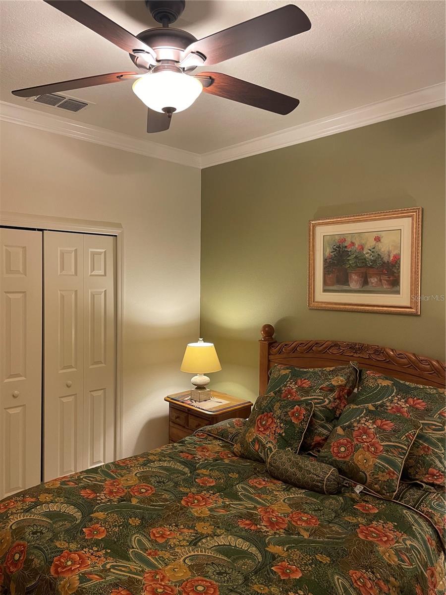 Bedroom #3 with nice ceiling fan