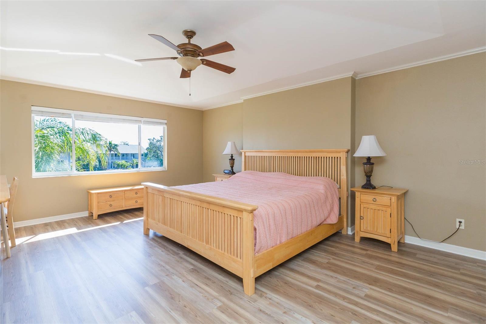 Spacious Primary Bedroom with Water Views