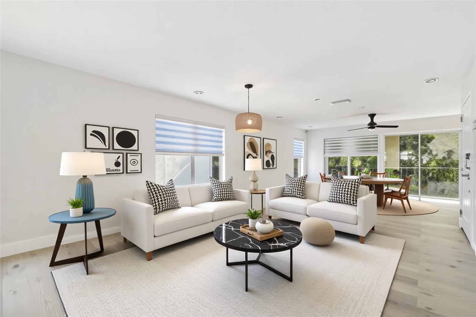 Living Room Virtually Staged