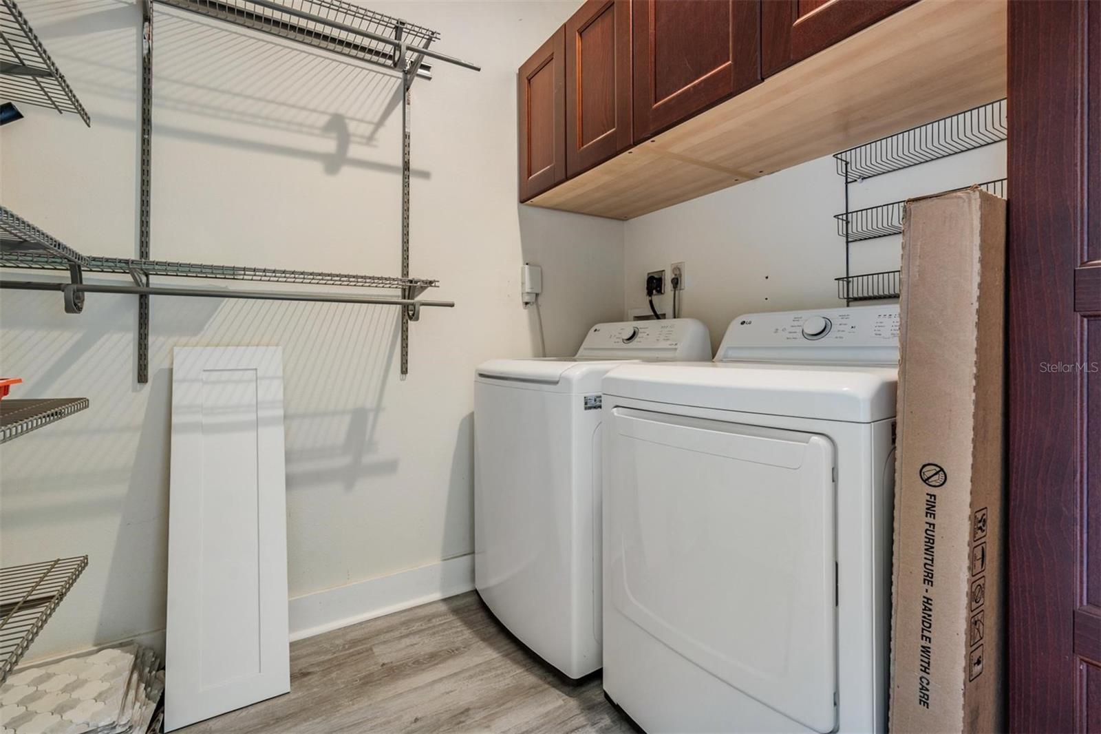 Laundry on first floor between bedroom and bathroom