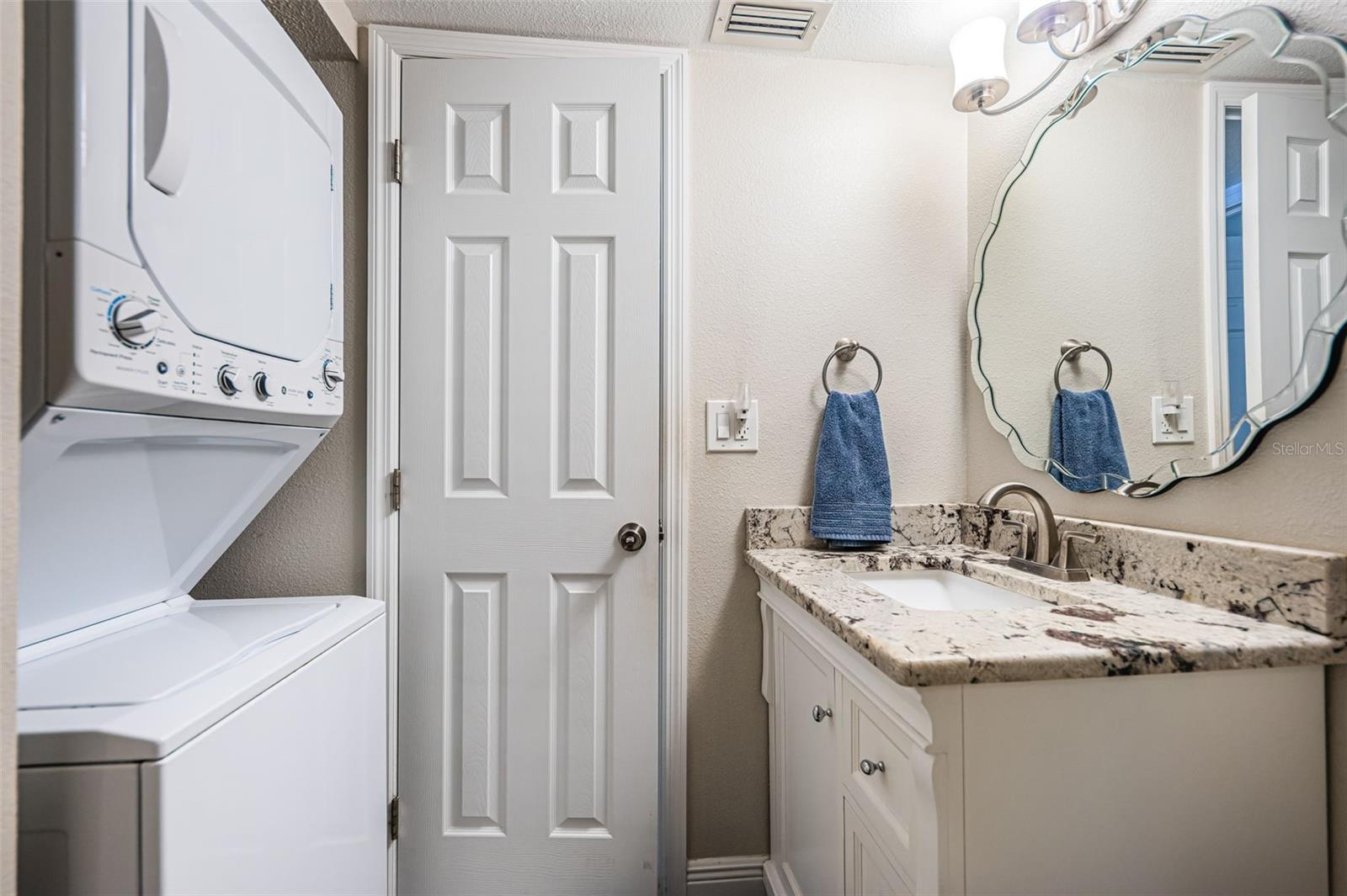 Guest Bath - with Washer & Dryer