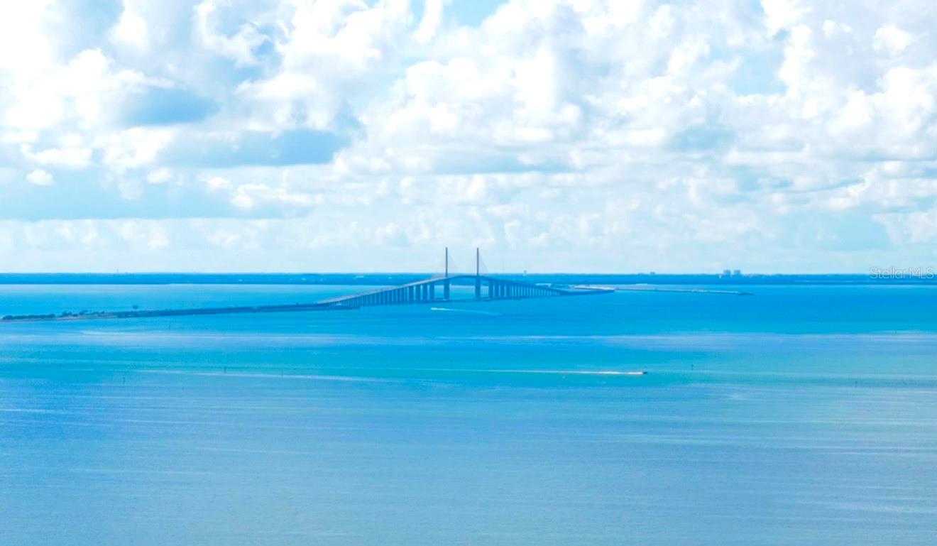 The Sunshine Skyway bridge