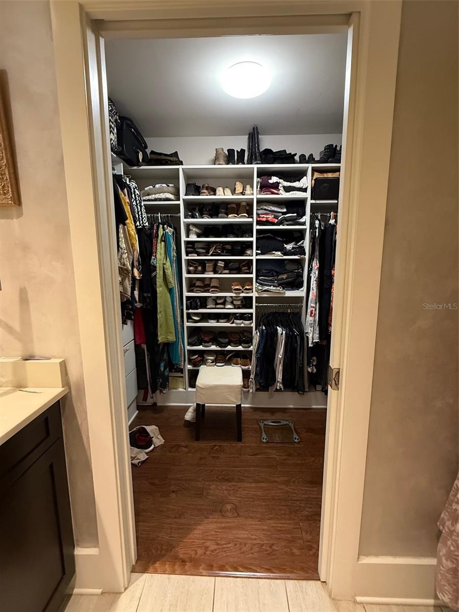 master large walk in closet 9.1 X 6.1