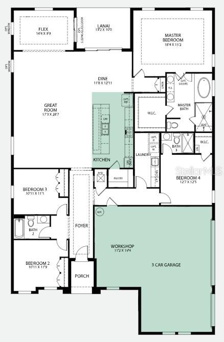 Floor Plan Model home - actual features may vary.