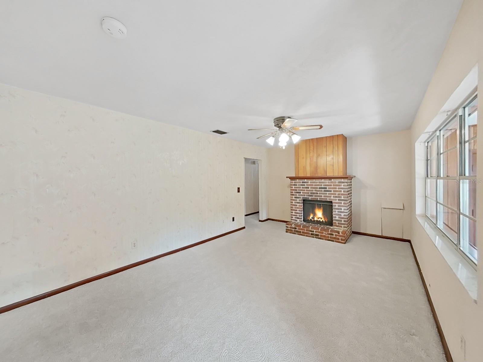 Family Room with fireplace