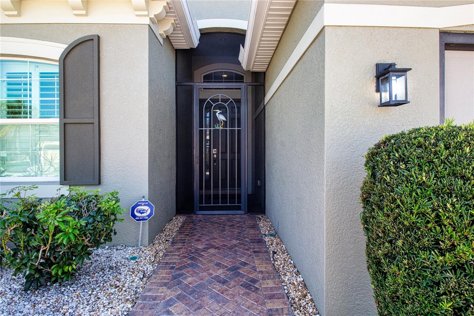 Front entrance, pavers