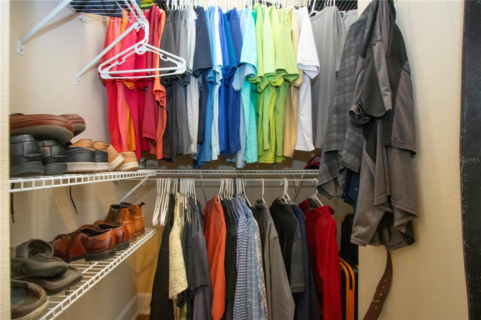 Dual closet in Primary Bedroom