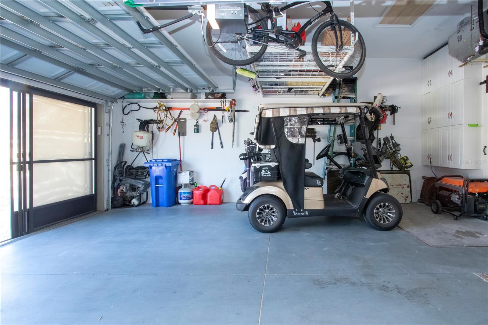 Screen doors on garage