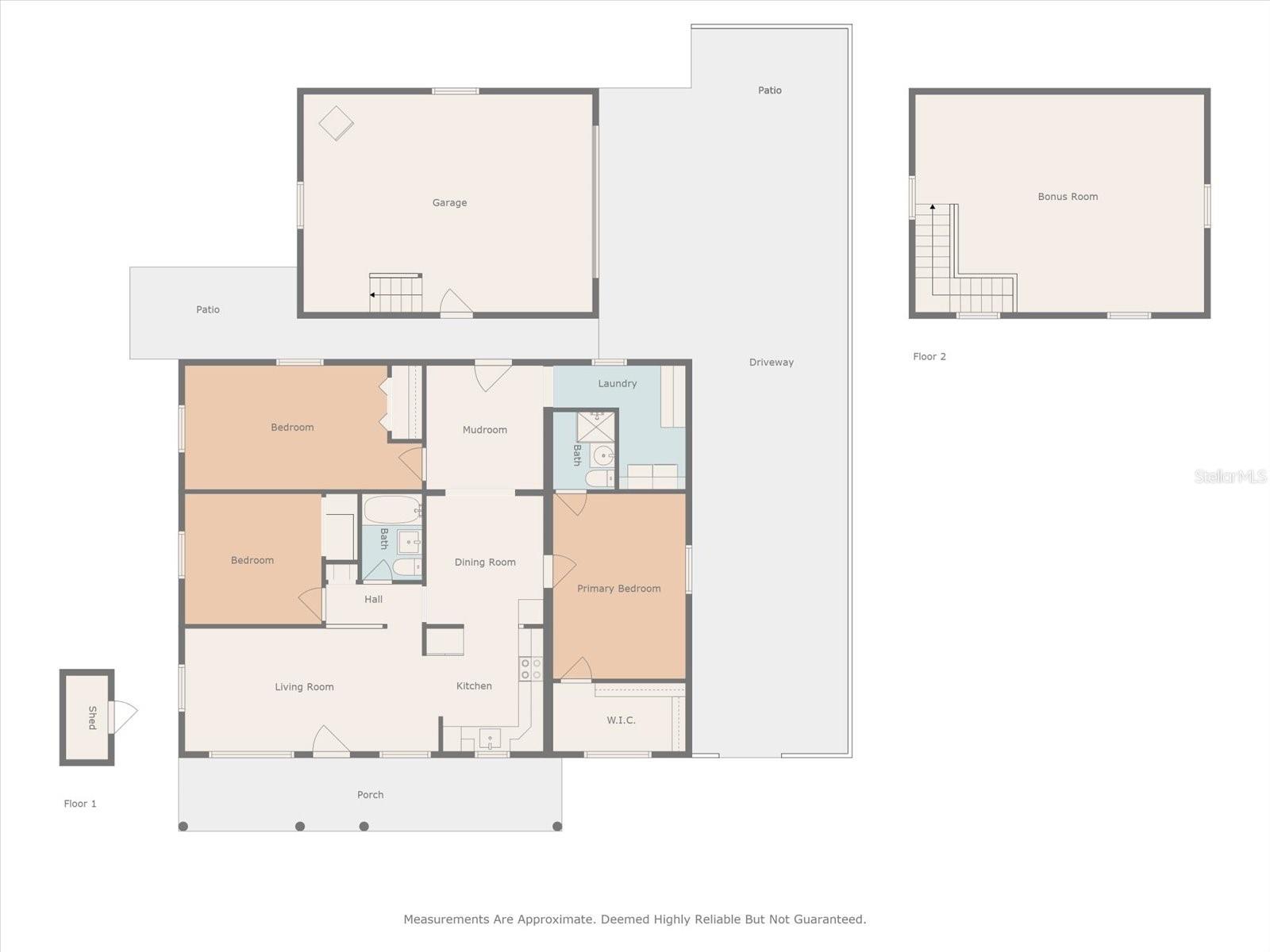 Floor Plan w/ All Spaces