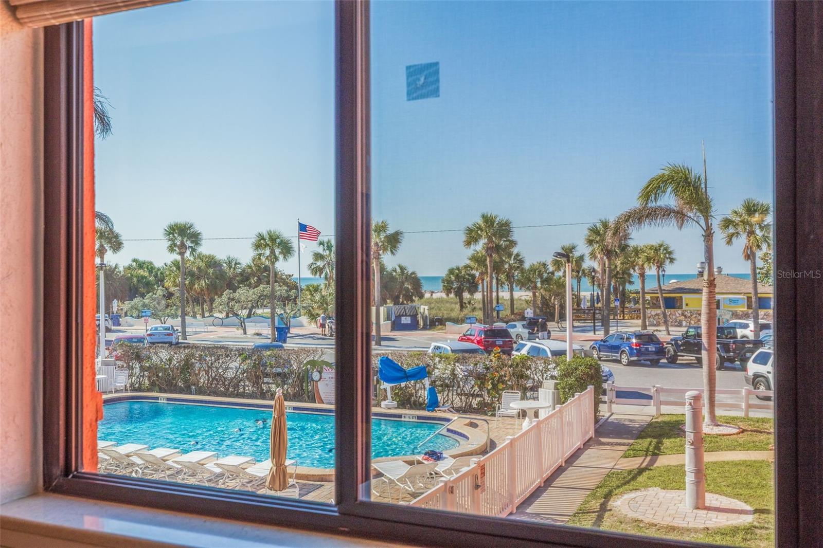 Gorgeous Gulf views over the pool!