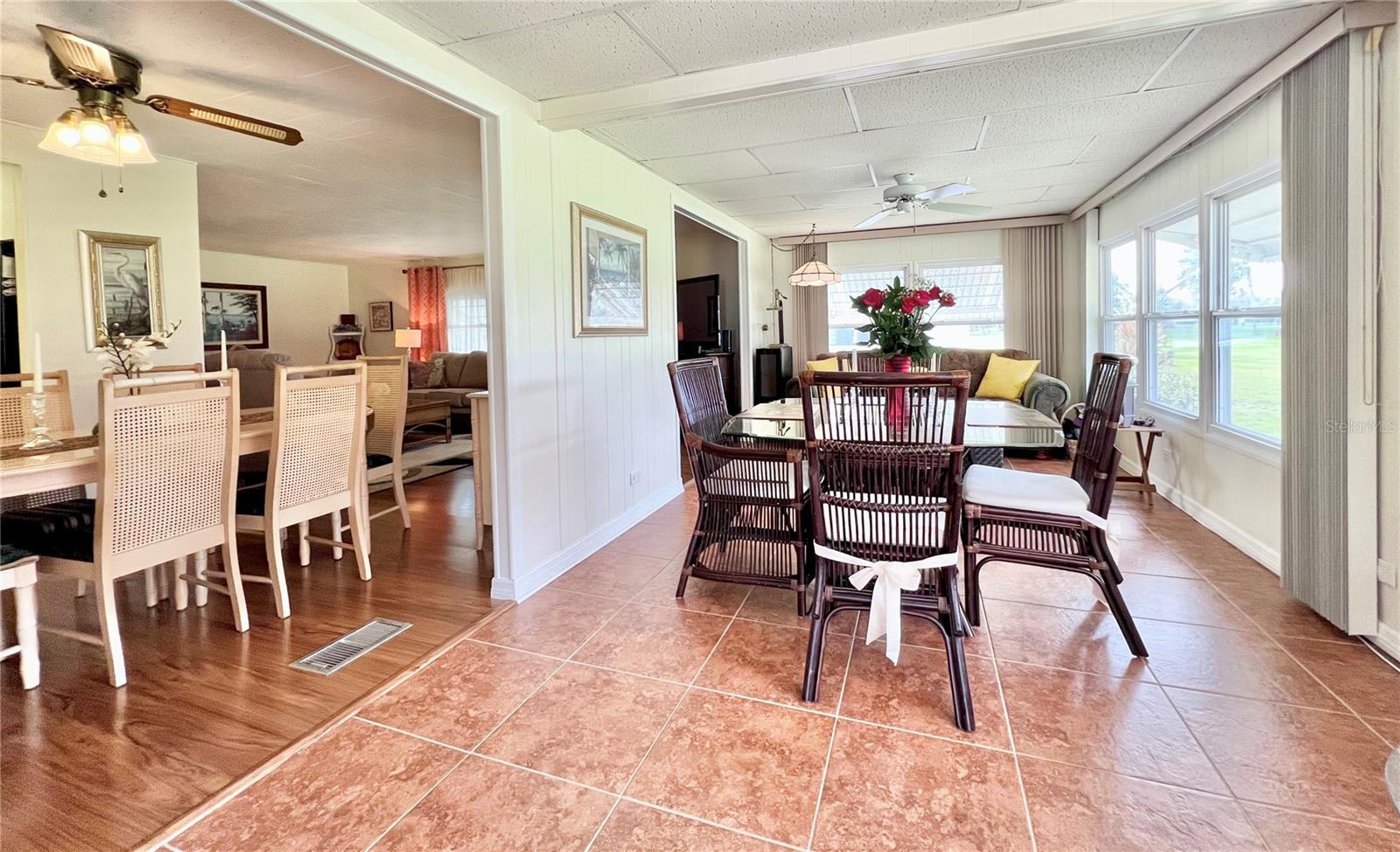 Family room Overlooking the golf course