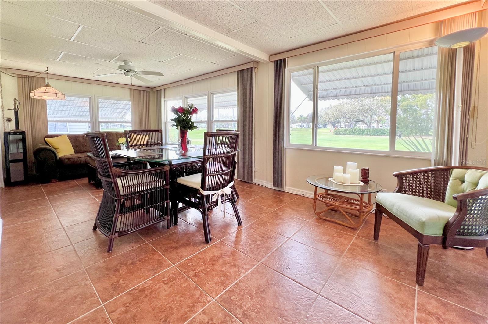 Family room Overlooking the golf course