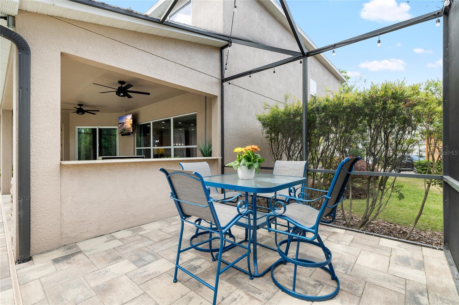 Spacious patio