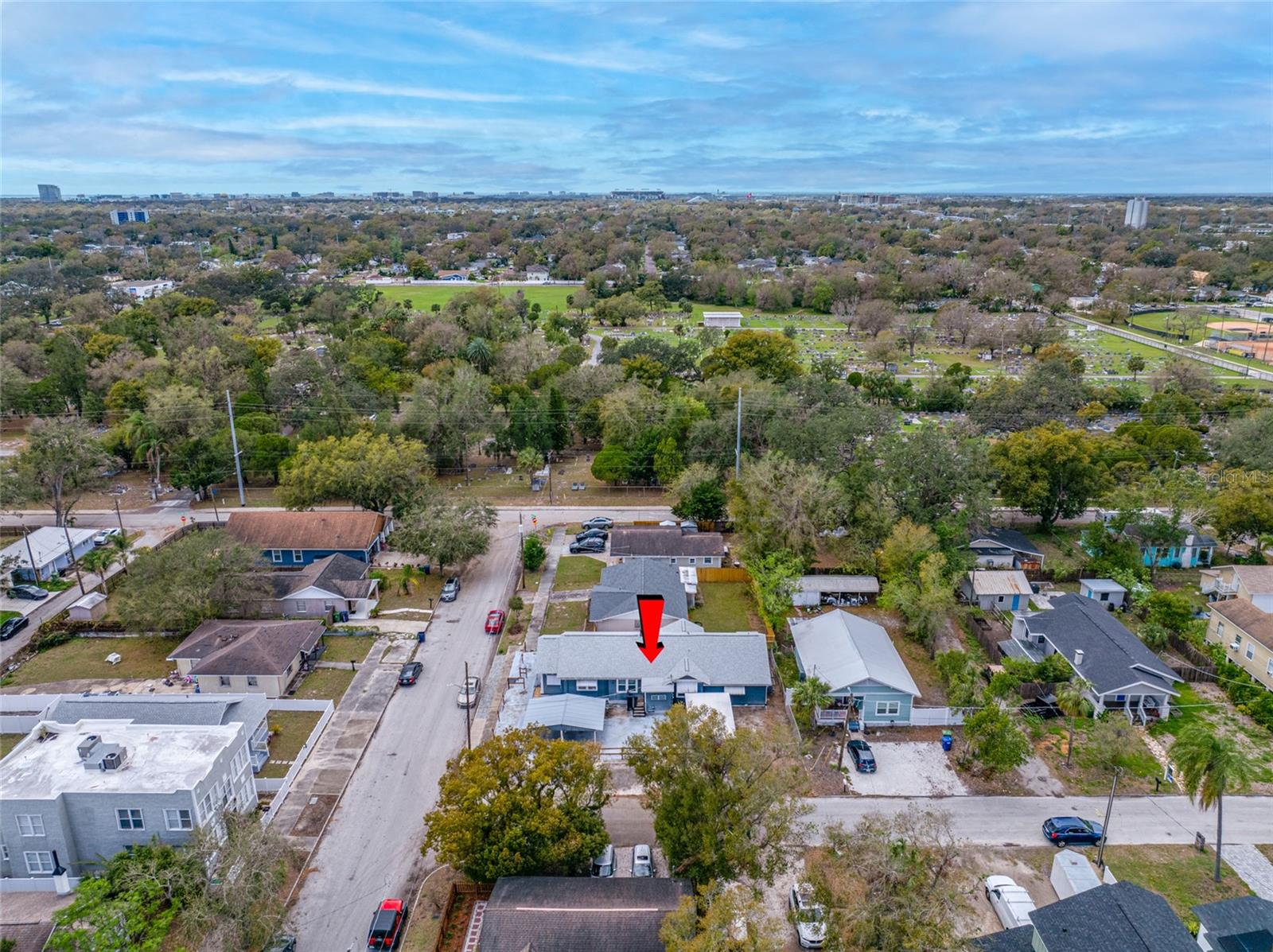 Top View South Side - 301 W WOODLAWN AVE, TAMPA, FL 33603