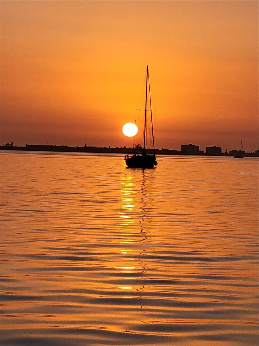 BEAUTIFUL SUNRISE FROM THE GULFPORT BEACH