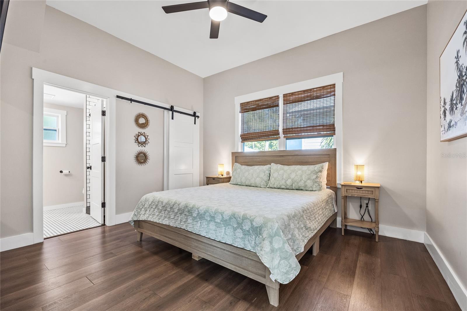 Primary bedroom with ensuite and walk in closet