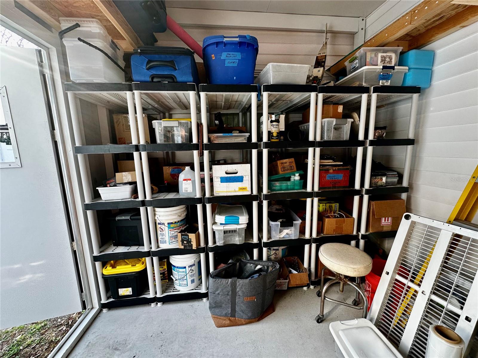 Storage in GolfCart Shed