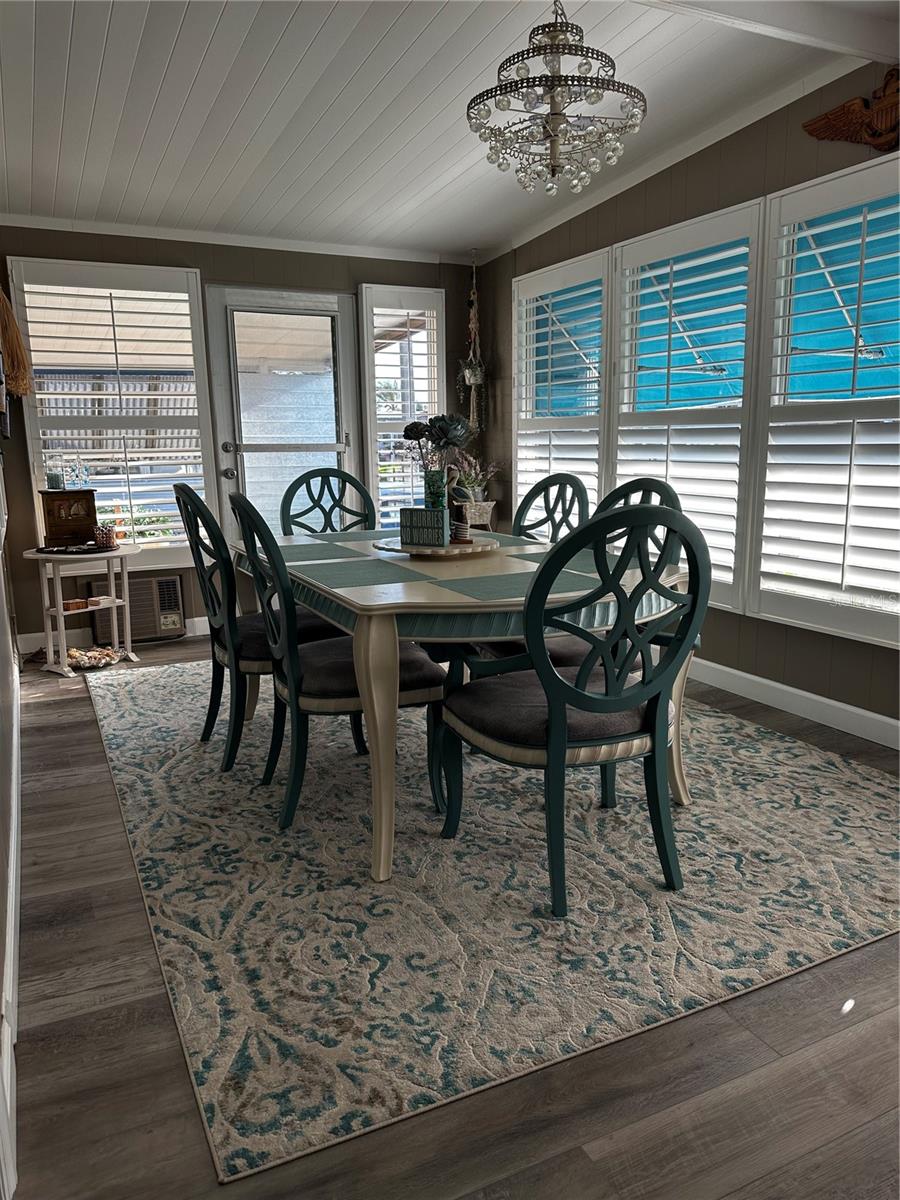 Florida room with loads of Natural light