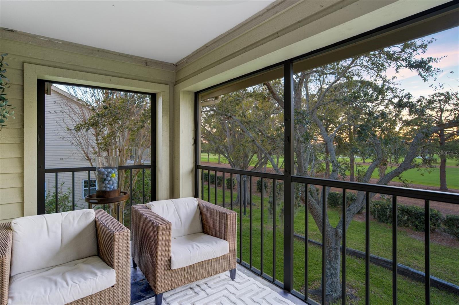 Balcony Seating Overlooking Pelican Golf Course