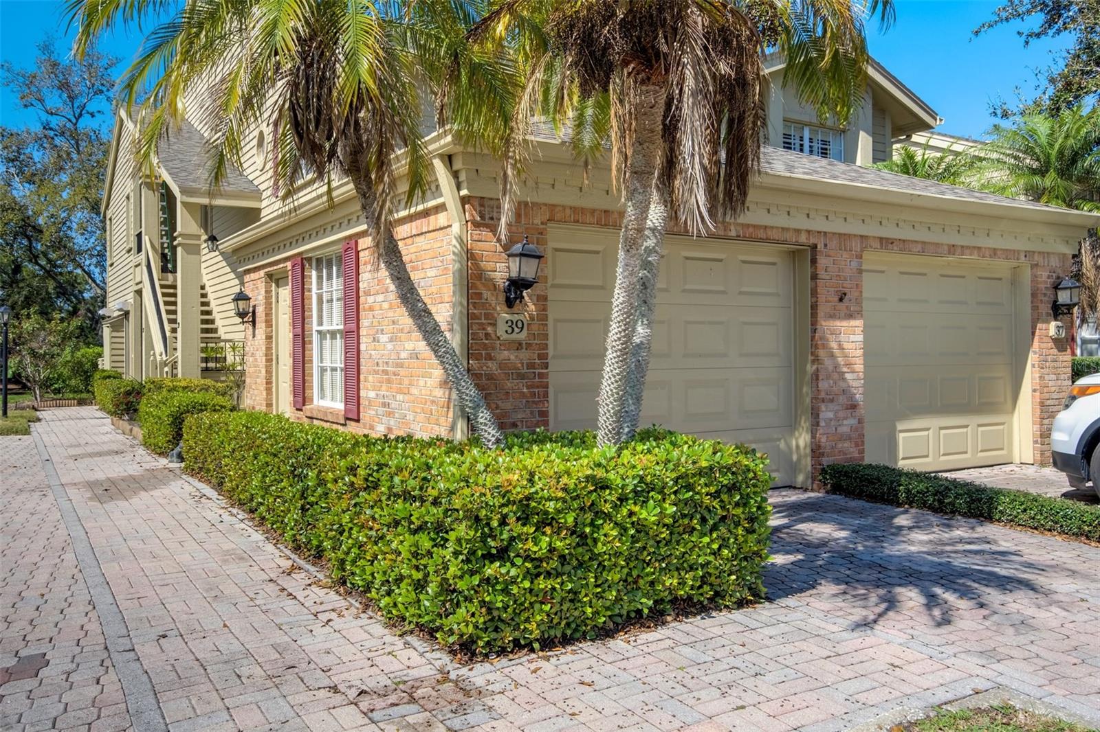 Brick Driveway With Garage