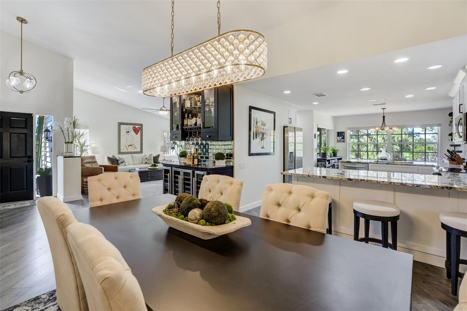 Dining Room Open To Kitchen