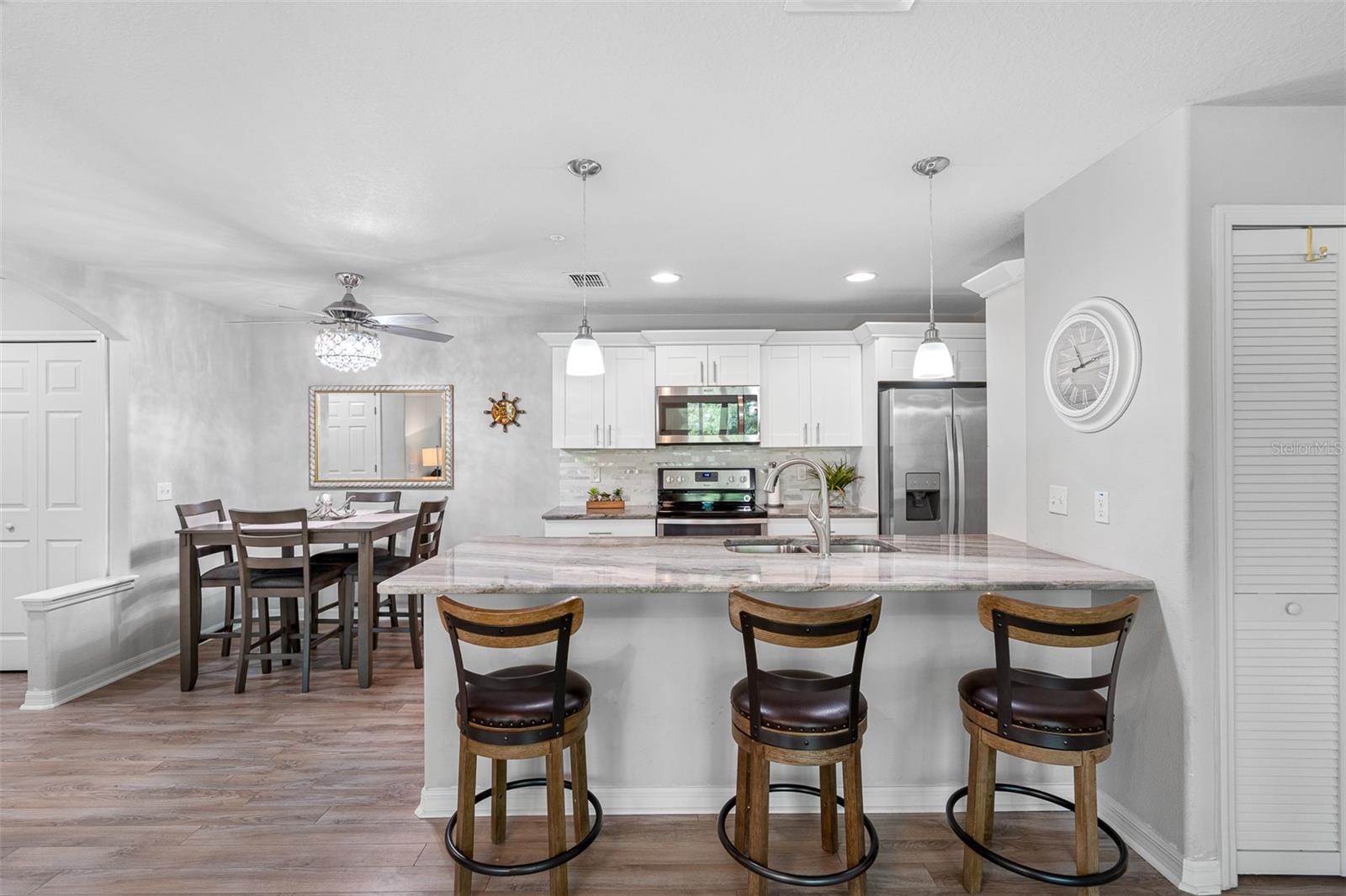 kitchen & dining room view