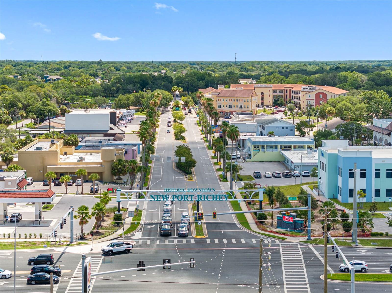 down town New Port Richey minutes away