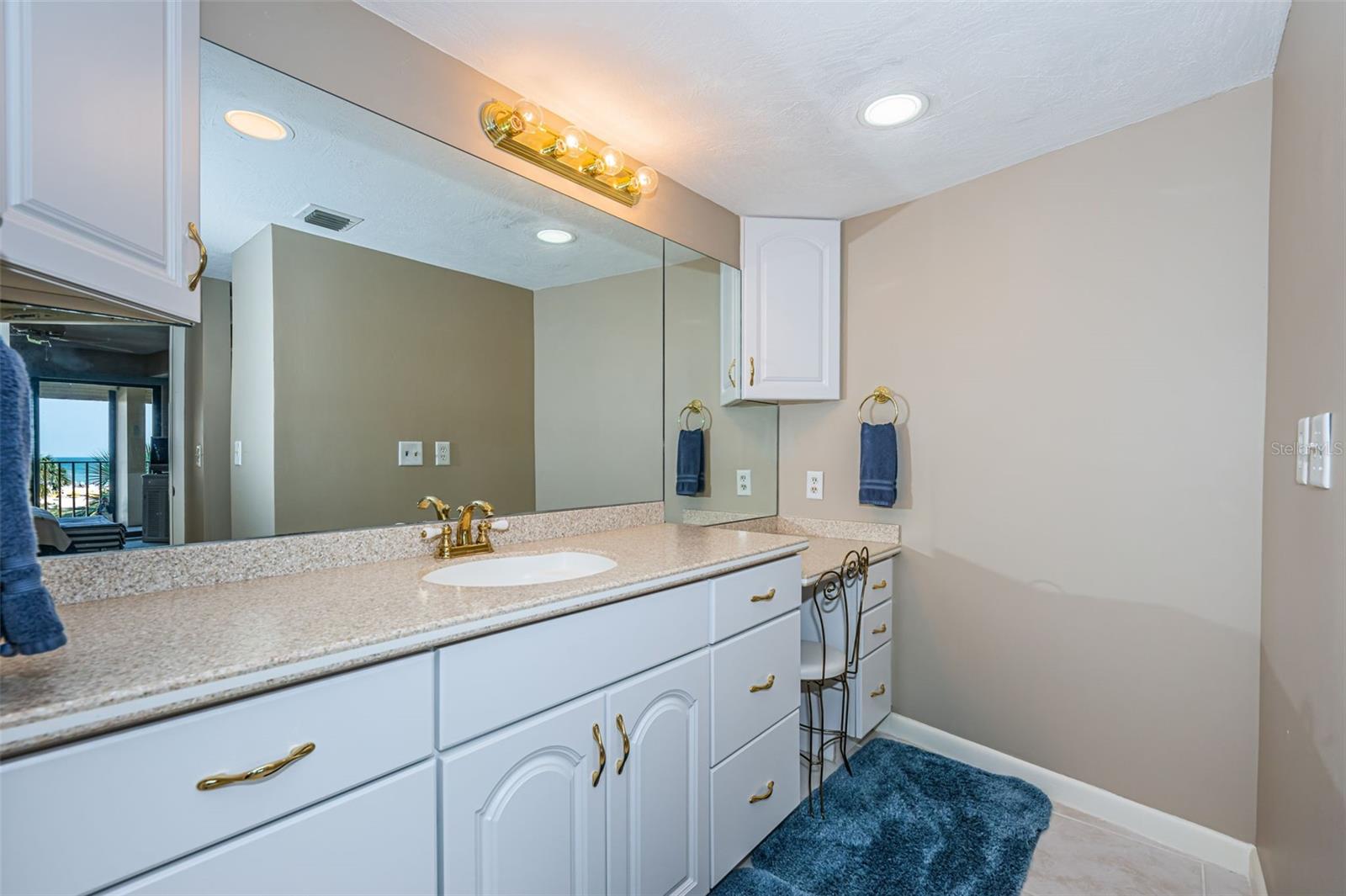 primary bath with sink and vanity area