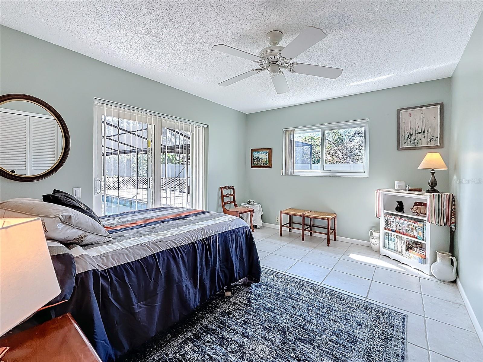 2nd Bedroom opens to the pool area