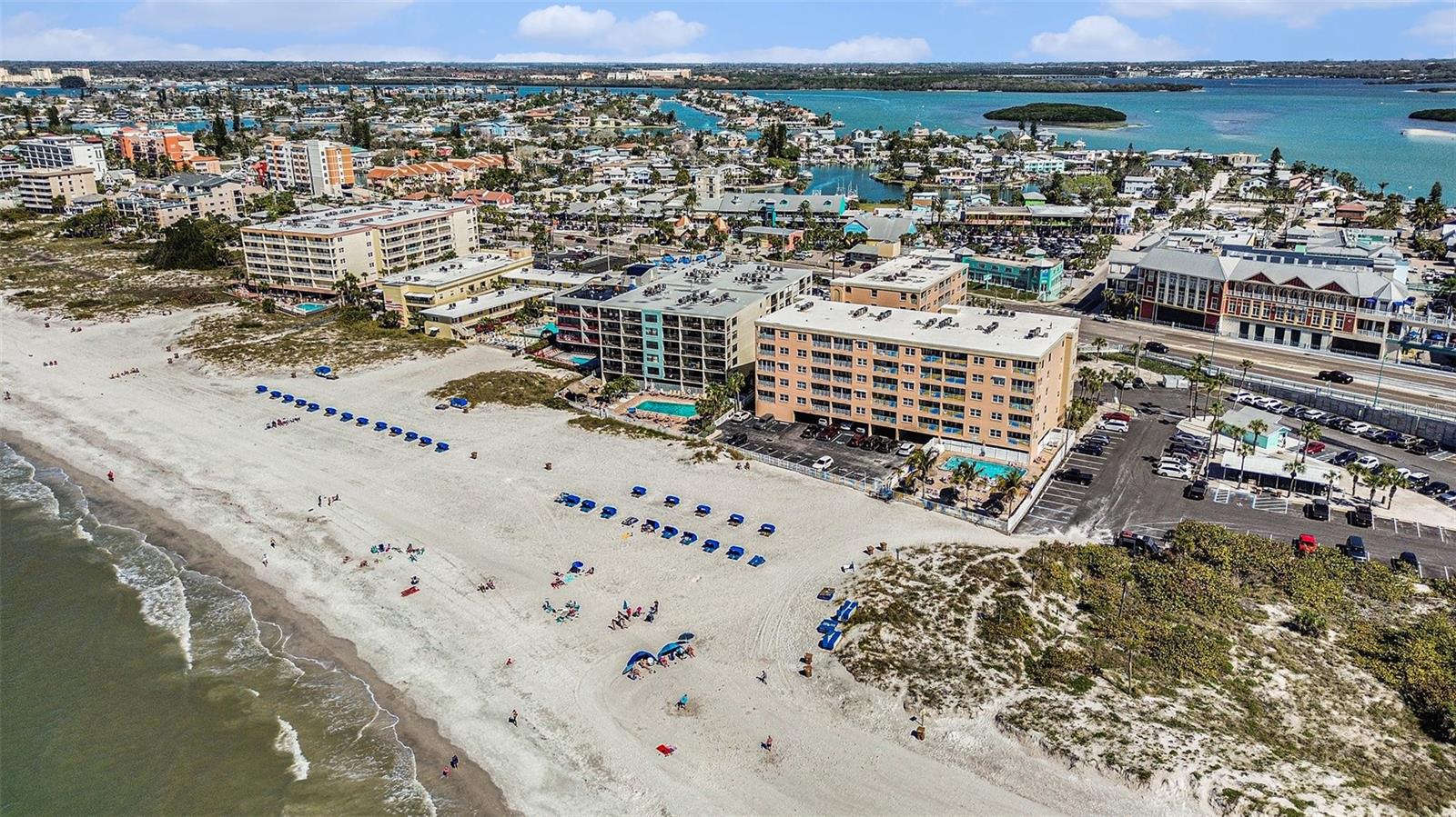 12924 Gulf Blvd #110, Madeira Beach FL 33708 - Sandy Shores Unit 110 Aerial View/Johns Pass Area