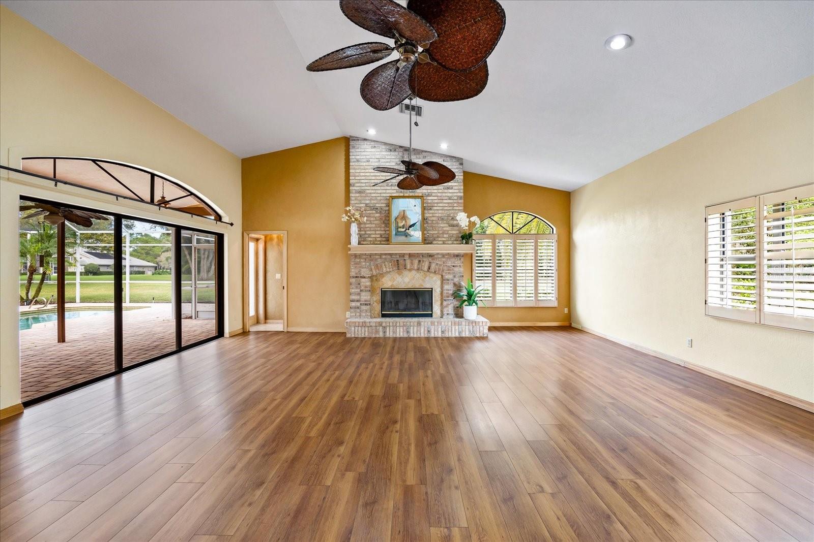 Family Room Virtually Staged