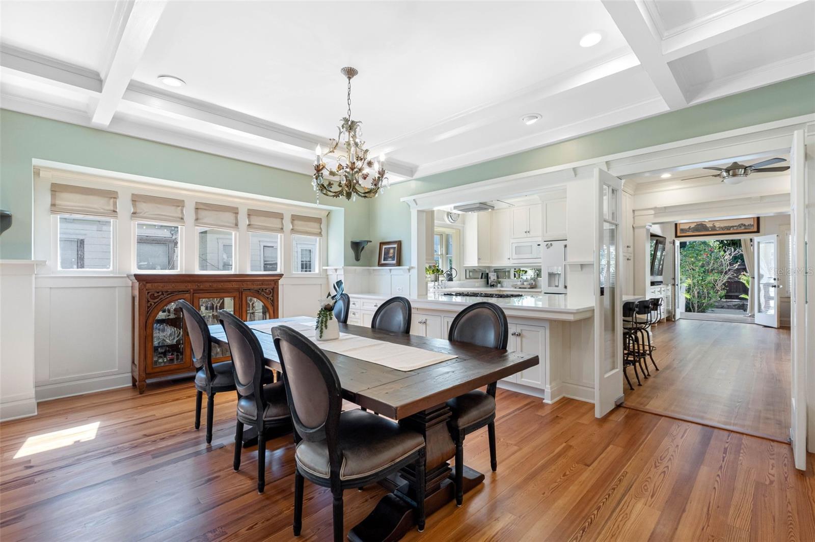 Large dining room.