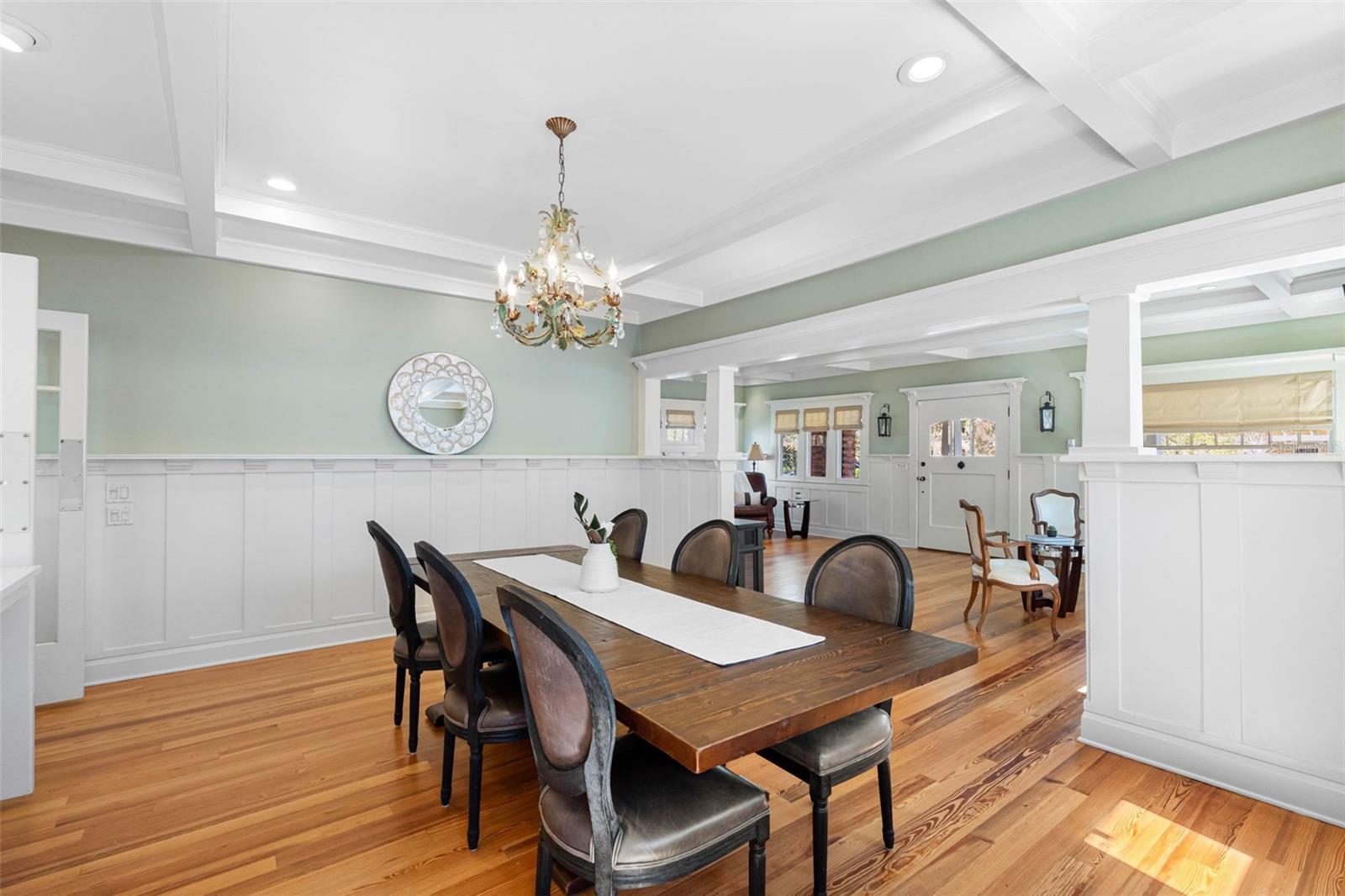 Large dining room.