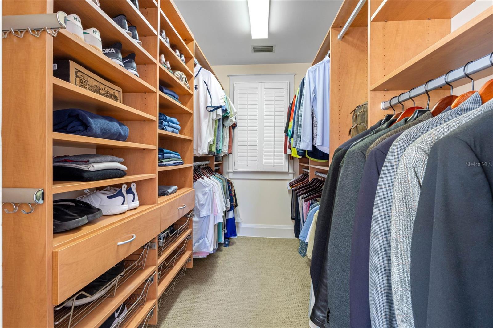 Master bedroom walk-in closet.