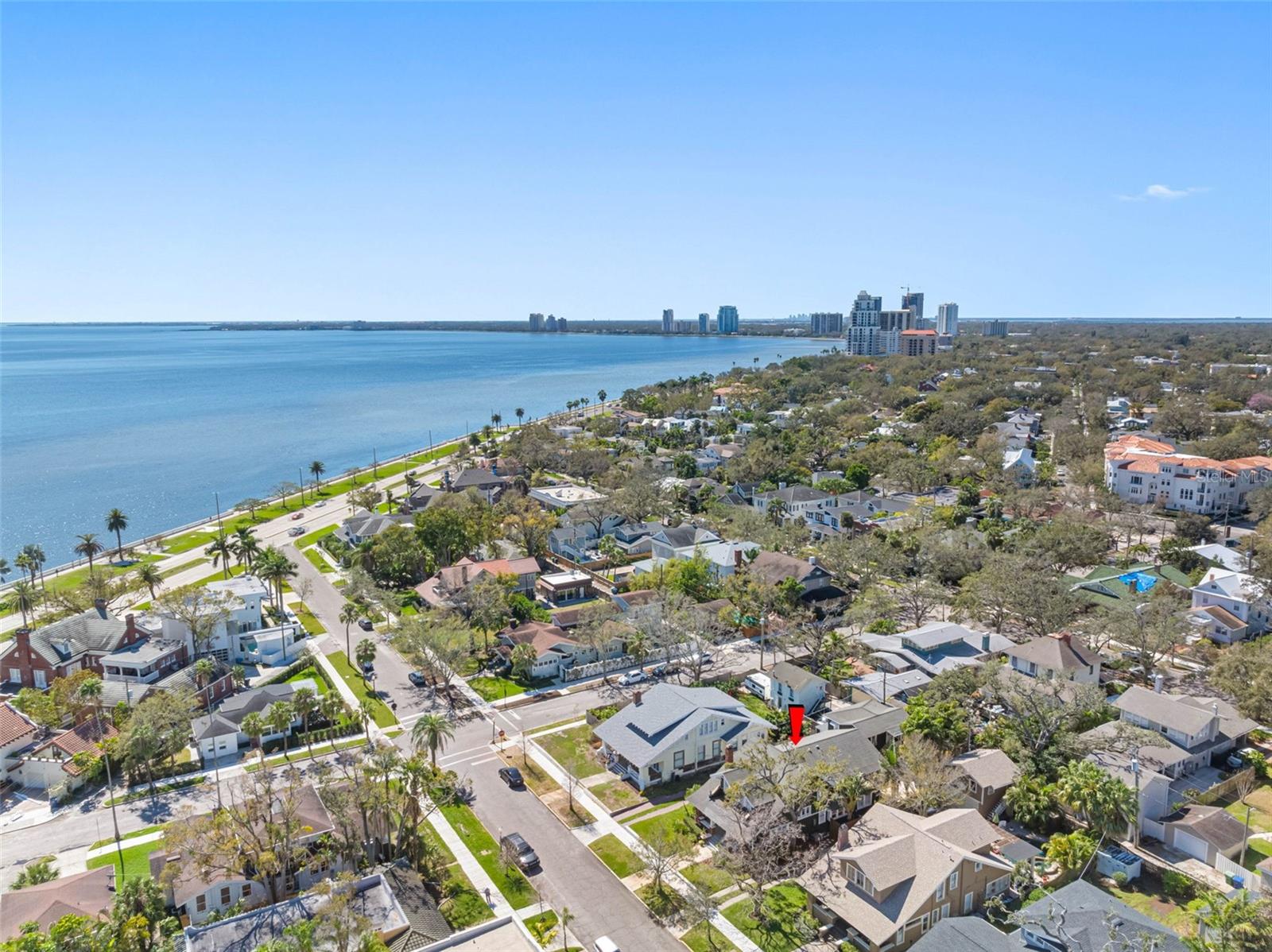 The home is five houses from the water and two blocks from Hyde Park Village. It has an elevation of 11.8' and has never flooded (Helene nor Milton).