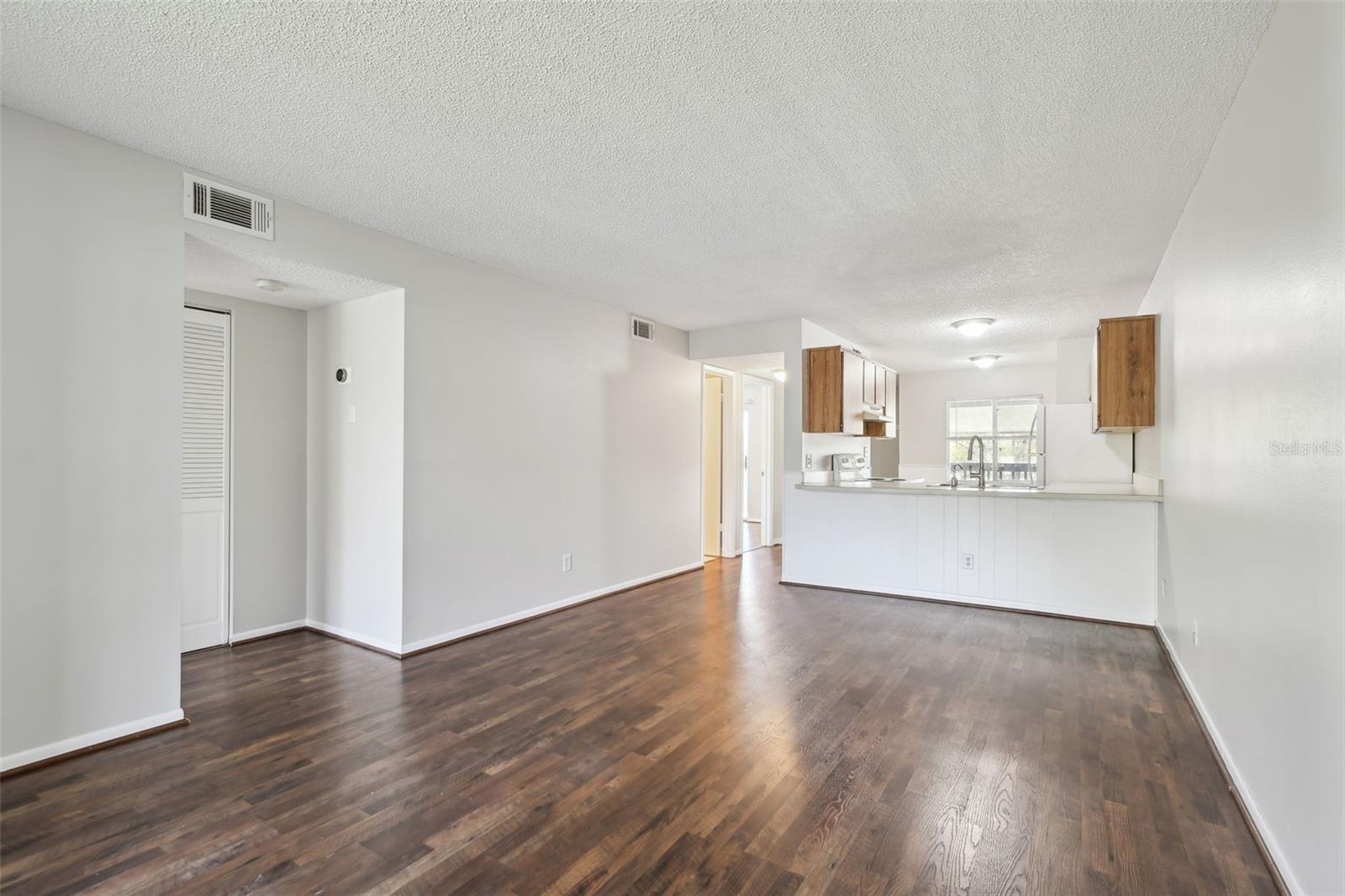 open space living /dining room