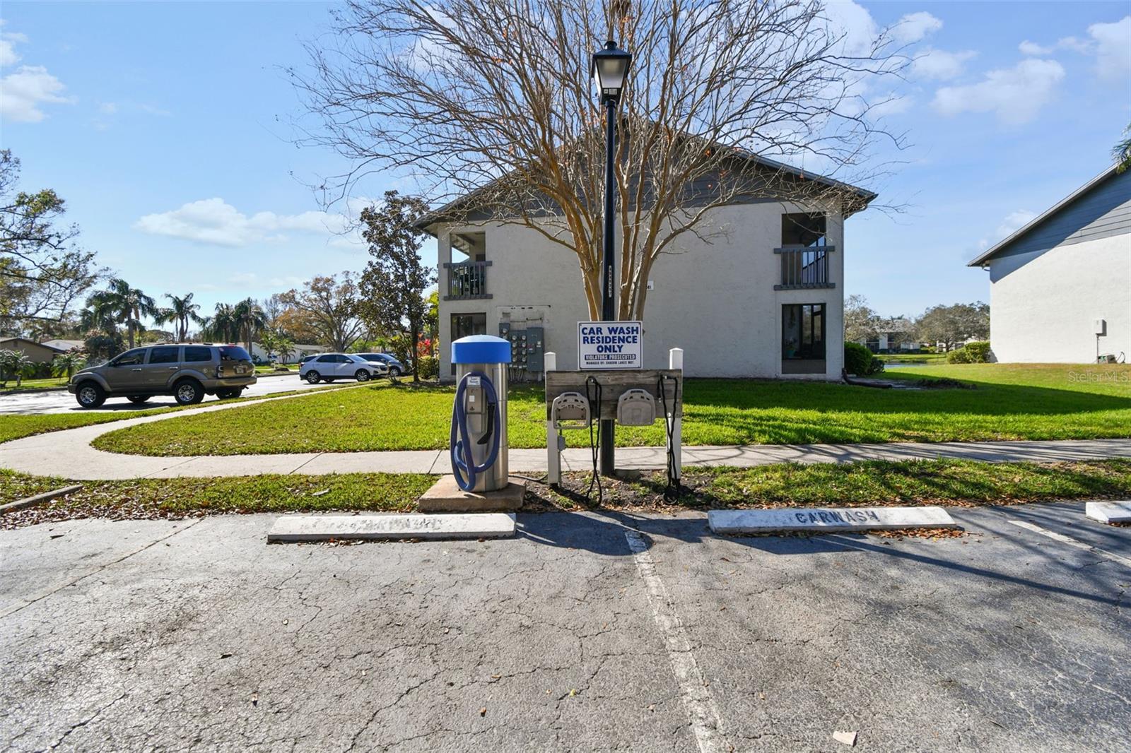 Car wash station located in the community