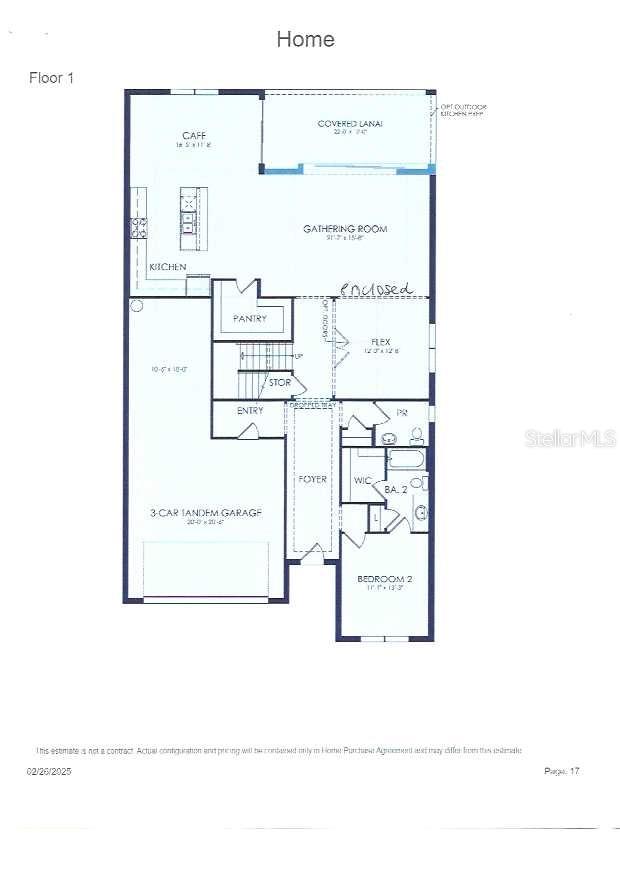 First floor Scarlett Floor plan