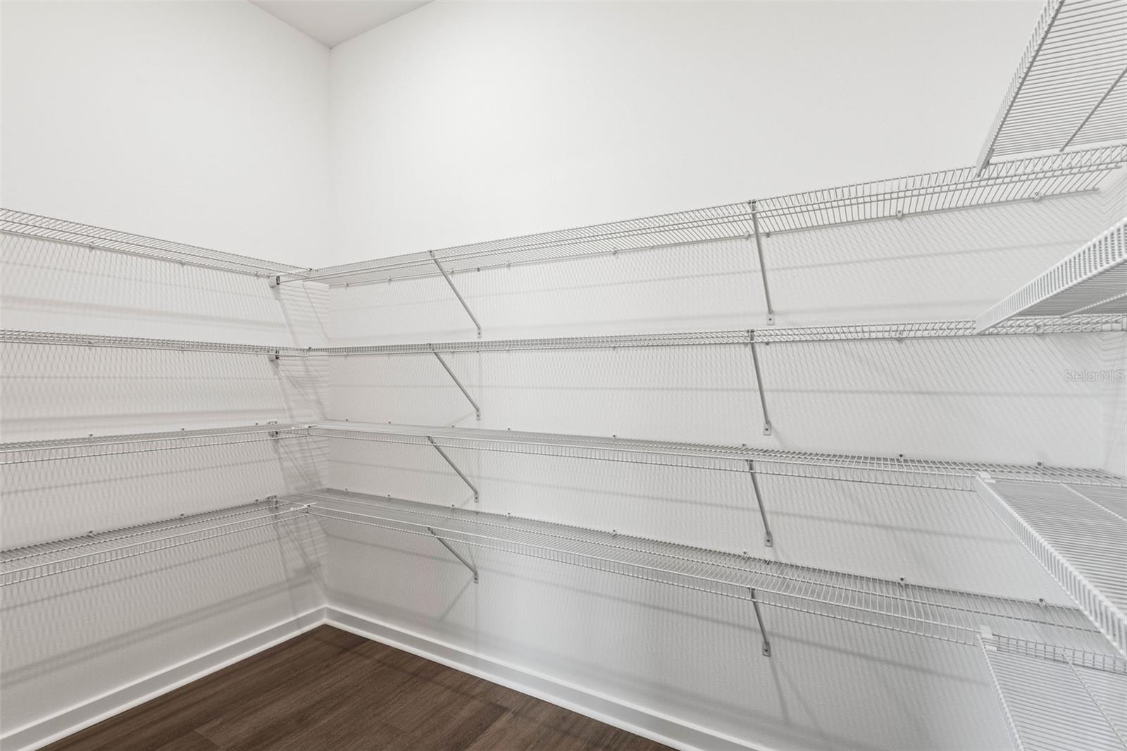 Large, walk in pantry