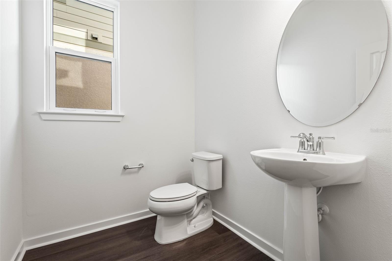 Downstairs powder room