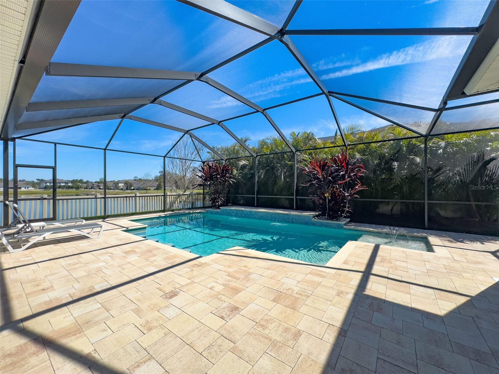 Gorgeous pond views from the Pool area