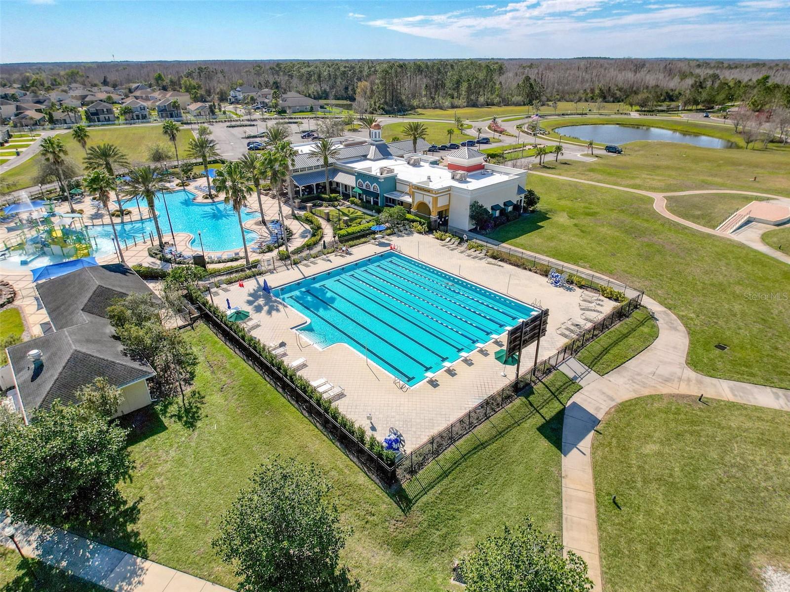 Community Amenities- Lap Pool and Resort Style Pool