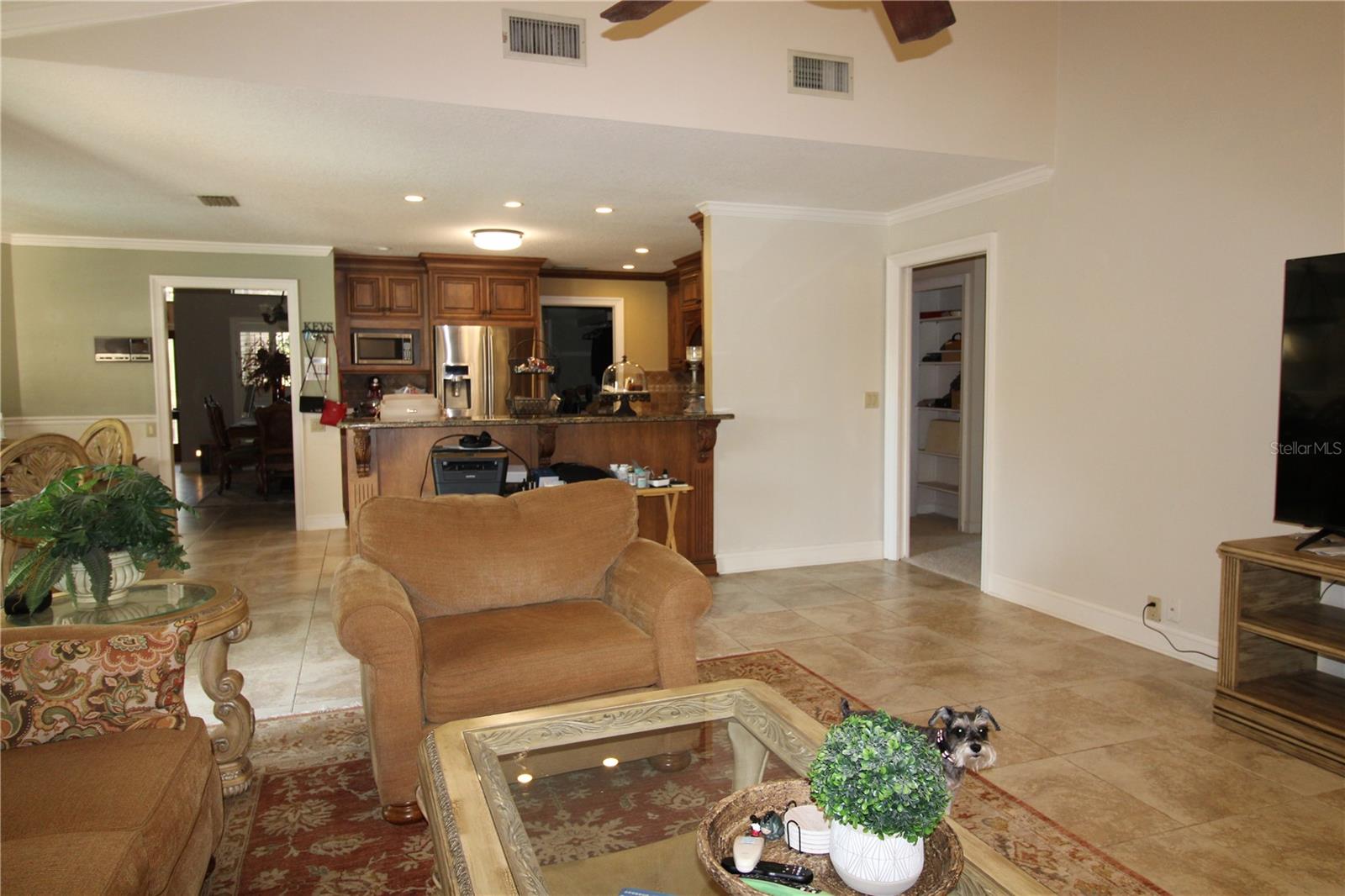 Family room back to Kitchen