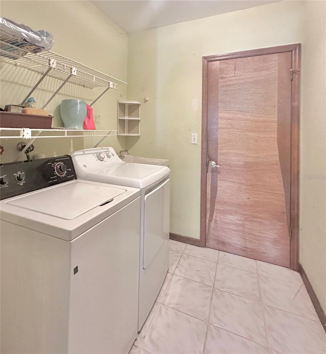 Inside laundry room