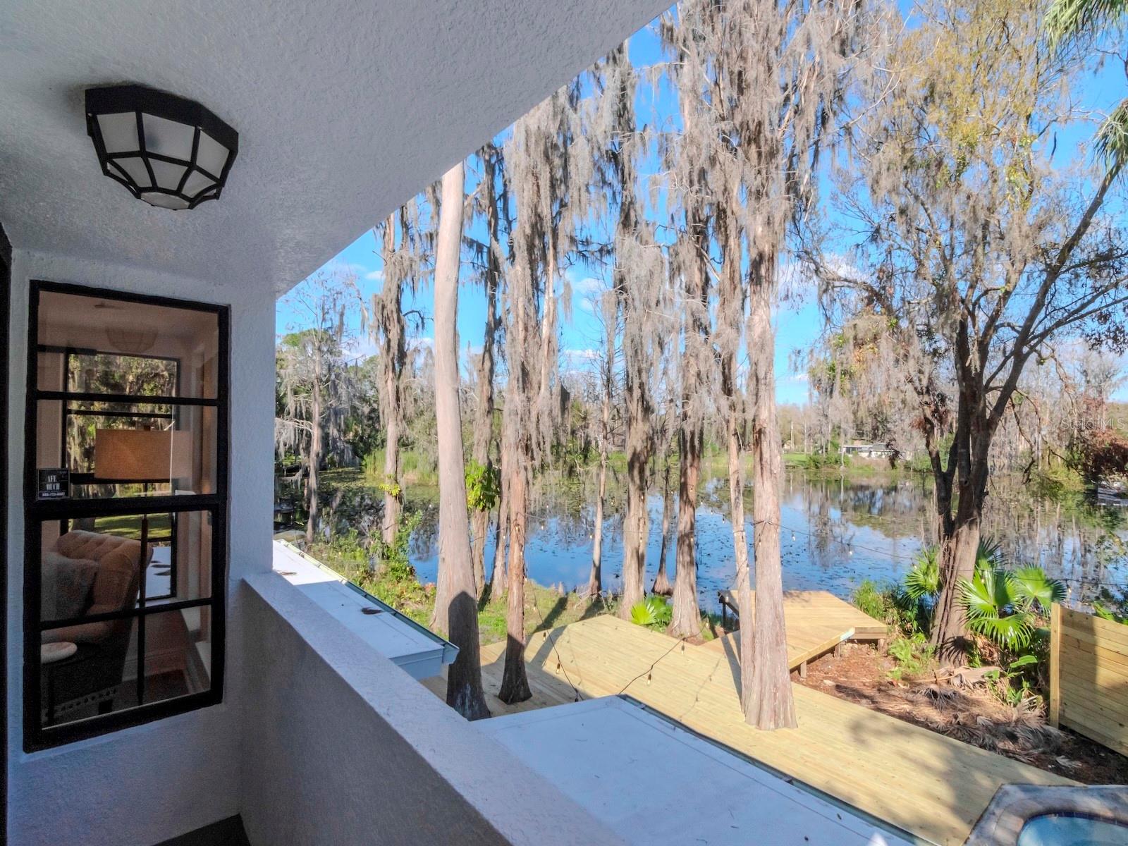 Balcony off bedroom #3 with gorgeous lake views