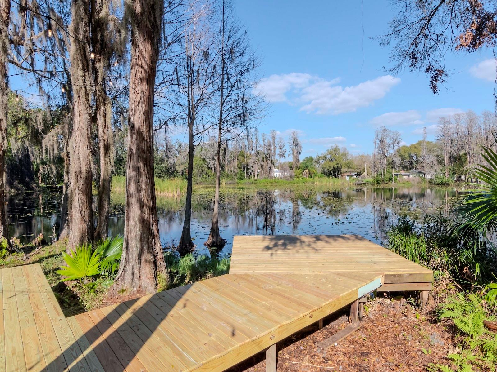 New deck and dock