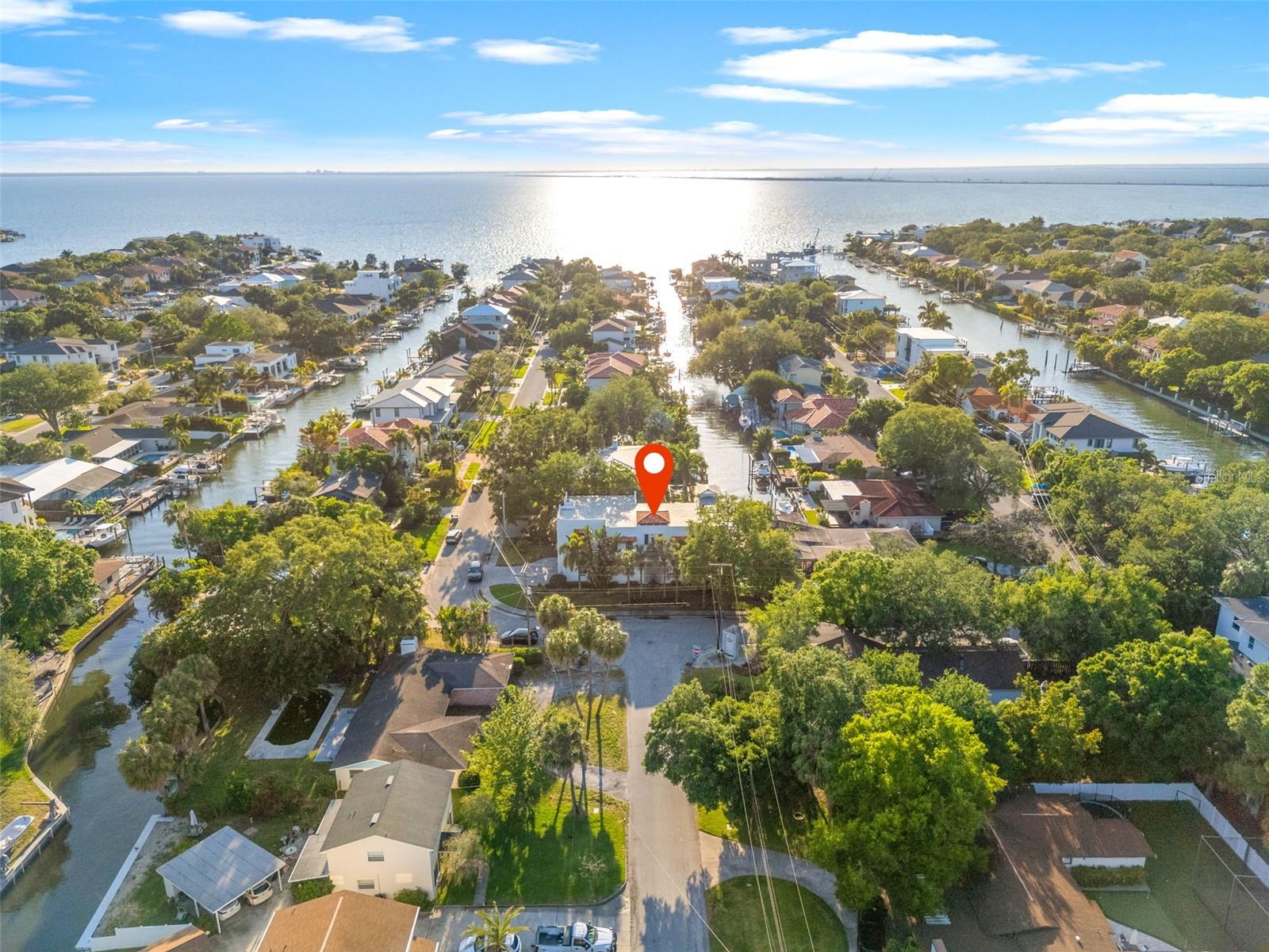 Aerial view of Tampa Bay