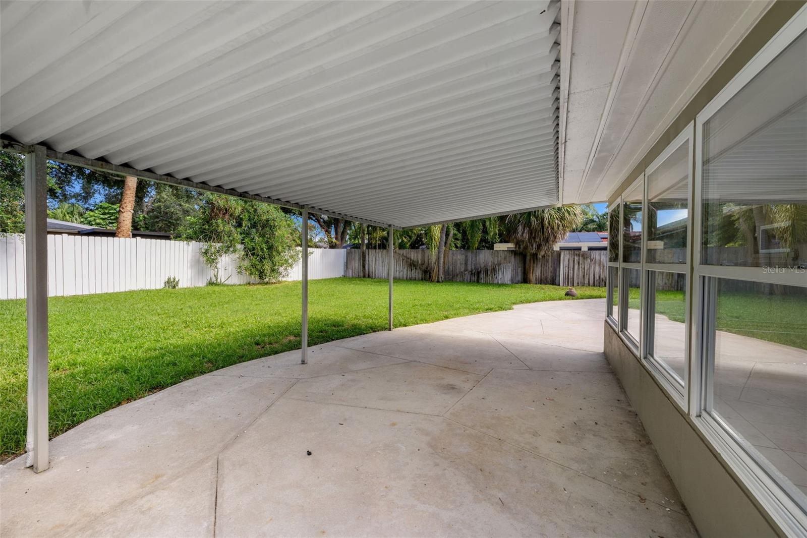 Covered back patio